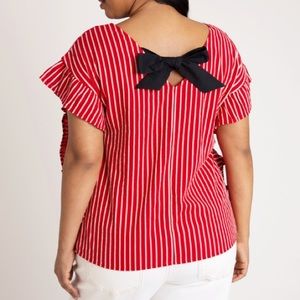 Bow Back Stripe Top